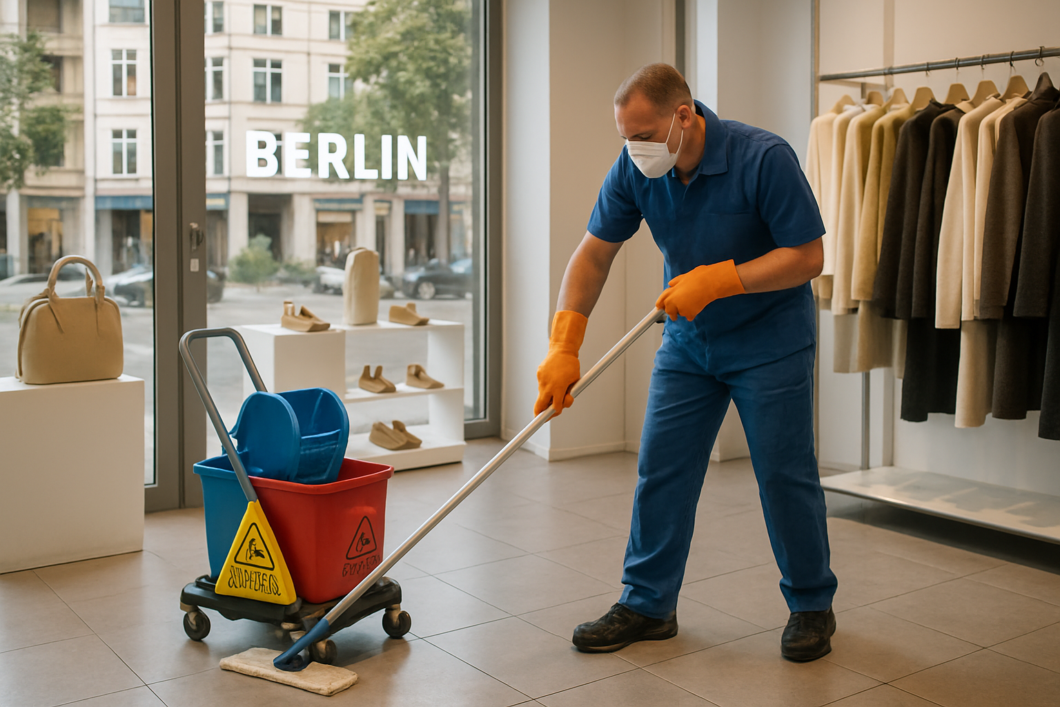 Grndliche Reinigung von Ladenflchen in Berlin